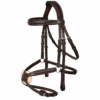 Rovadik Horse Bridle 'Imperious' Figure 8 Jumping Bridle with Reins | Adjustable Straps & Stainless Steel Hardware for Training and Riding - Thumbnail Image 3