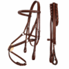 Rovadik Horse Bridle 'Imperious' Traditional Figure 8 Jumping Bridle with Reins | Adjustable Straps & Stainless Steel Hardware for Training and Riding - Thumbnail Image 2