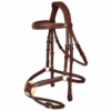 Rovadik Horse Bridle 'Imperious' Figure 8 Jumping Bridle with Reins | Adjustable Straps & Stainless Steel Hardware for Training and Riding - Thumbnail Image 1