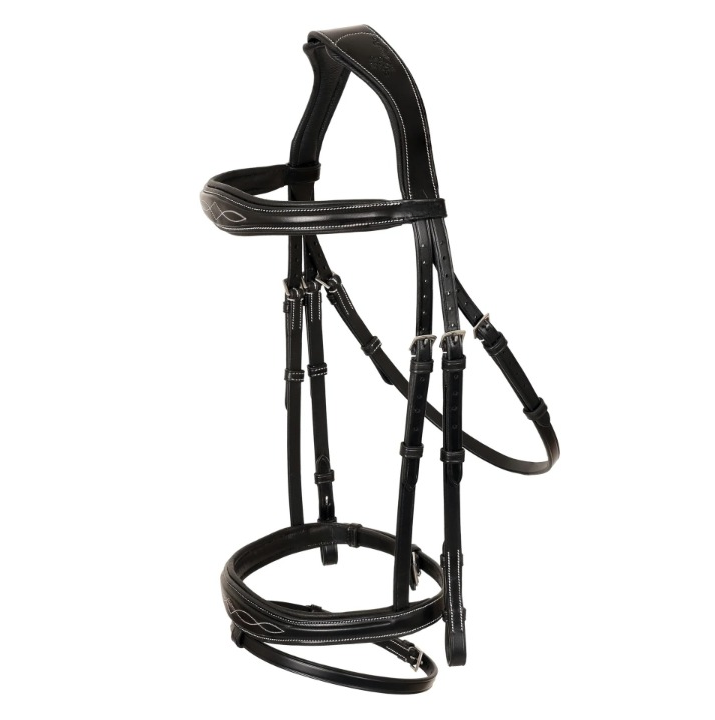 Rovadik Horse Bridle 'Dominant' Anatomical Jumping Bridle with Reins-| Adjustable Straps & Stainless Steel Hardware for Training and Riding - Image 2