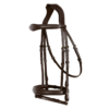Rovadik Horse Bridle 'Dominant' Anatomical Jumping Bridle with Reins-| Adjustable Straps & Stainless Steel Hardware for Training and Riding - Thumbnail Image 1
