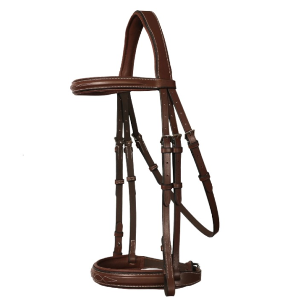 Rovadik Horse Bridle ‘Regal’ – Padded Hunter Bridle | Adjustable Straps & Stainless Steel Hardware for Training and Riding