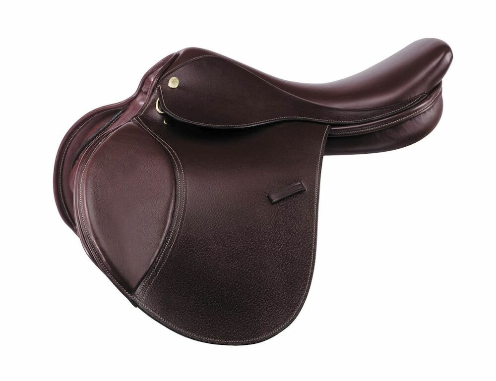 Rovadik Deluxe All Purpose Two Tone Leather Jumping English Riding Horse Saddle Tack Set Seat Size 12″-18″ Close Contact_RVD_08 - Image 1
