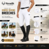 Rovadik Horse Riding Breeches with Silicone - Better Grip - Anti Slip-Comfortable and Four-Way Stretchable Fabric- Suitable for Horse Riders-for Men (White) - Thumbnail Image 4