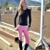 Rovadik Horse Riding Breeches with Sillicone - Better Grip - Comfortable and Four-Way Stretchable Fabric- Suitable for Horse Riders- Unisex Breeches for Both Men and Women (Pink) - Thumbnail Image 4