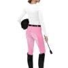 Rovadik Horse Riding Breeches with Sillicone - Better Grip - Comfortable and Four-Way Stretchable Fabric- Suitable for Horse Riders- Unisex Breeches for Both Men and Women (Pink) - Thumbnail Image 2