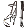 Rovadik Horse Bridle 'Imperious' Traditional Figure 8 Jumping Bridle with Reins | Adjustable Straps & Stainless Steel Hardware for Training and Riding - Thumbnail Image 3