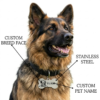 Rovadik HANDMADE Customized Pet ID Tag Personalize Black Engraved Name Collar Tag with Breed face for Your Loving Pet Dog, Cat, Puppy, Horse Classic Bone Shape Large - Thumbnail Image 2