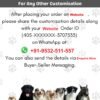Rovadik HANDMADE Customized Pet ID Tag Personalize Black Engraved Name Collar Tag with Breed face for Your Loving Pet Dog, Cat, Puppy, Horse Classic Bone Shape Large - Thumbnail Image 7