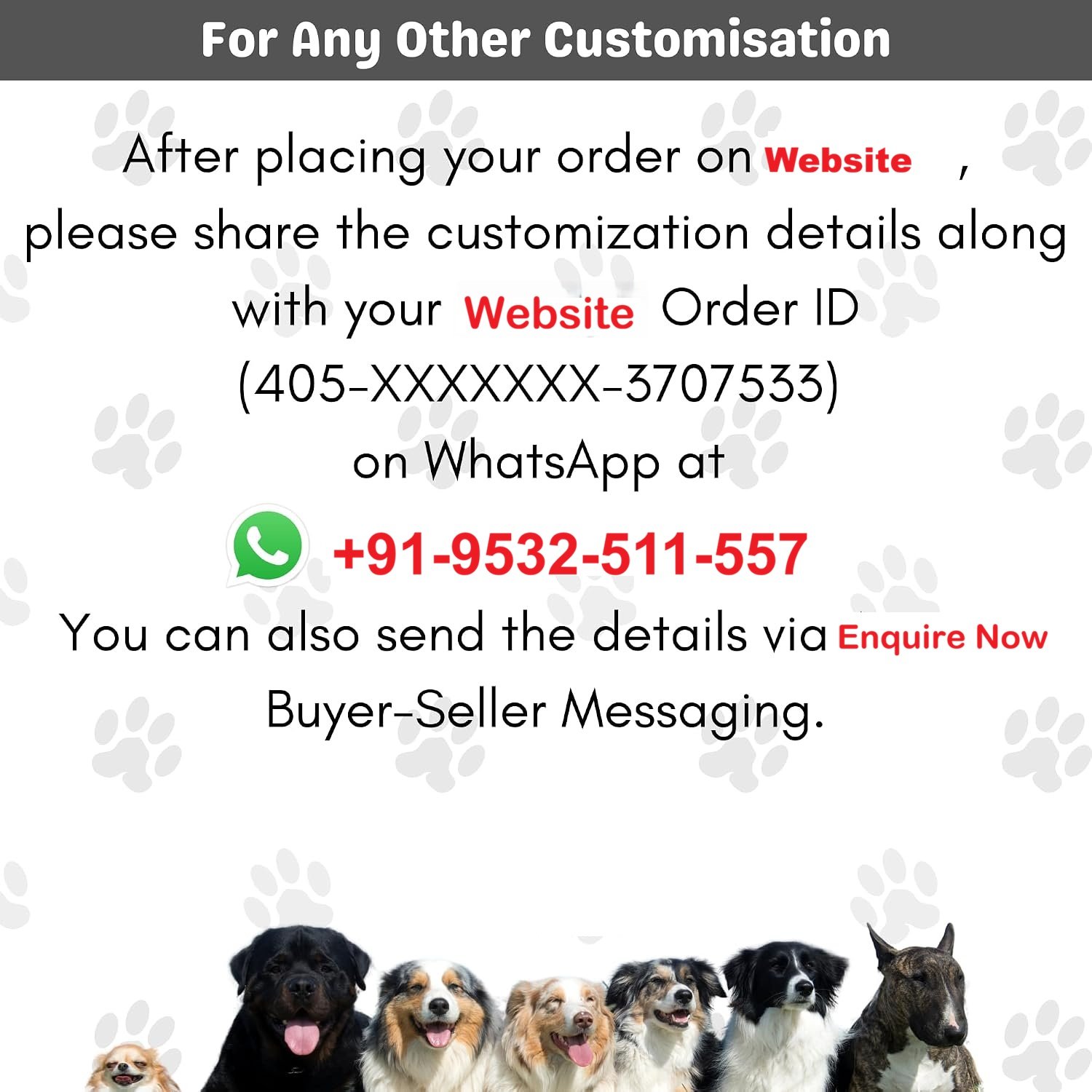 Rovadik HANDMADE Customized Pet ID Tag Personalize Black Engraved Name Collar Tag with Breed face for Your Loving Pet Dog, Cat, Puppy, Horse Classic Bone Shape Large - Image 7