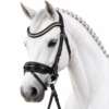 Rovadik Horse Bridle 'Opulence' - Plain Raised Padded Flash Bridle | Adjustable Straps & Stainless Steel Hardware for Training and Riding - Thumbnail Image 2