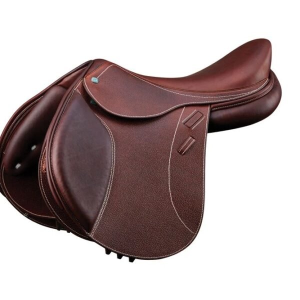 Rovadik Extravagance All Purpose Two Tone Leather Jumping English Riding Horse Saddle Tack Set Seat Size 12″-18″ Close Contact_RVD_10