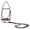 Rovadik Horse Bridle 'Deluxe' - Plain Raised Padded Flash Bridle | Adjustable Straps & Stainless Steel Hardware for Training and Riding_RVD_01 - Thumbnail Image 3